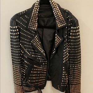 Black, Leather Jacket.